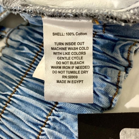 NWT Gianni Bini x Jess Southern Norma Jean denim bralette top size Large - Picture 11 of 12